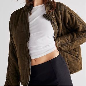 FREE PEOPLE QUILTED DOLMAN JACKET